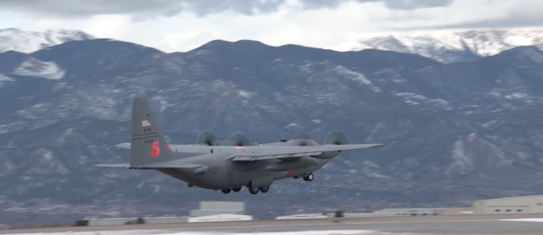 302 AW C-130 MAFFS Takes Off to California for Aerial Firefighting Mission